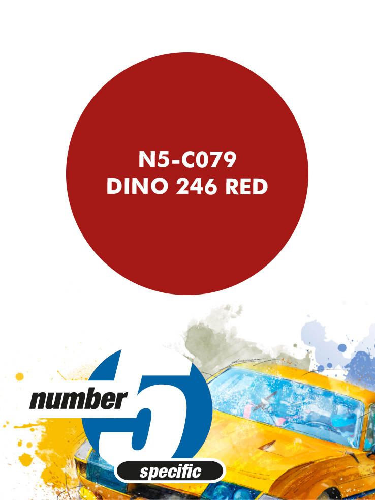 Number 5 N5-C079 Dino 246 Red