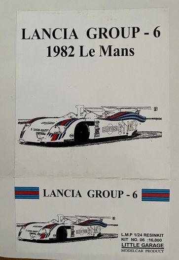 Little Garage LG06 Lancia Group-6 1982 Le Mans Martini Racing