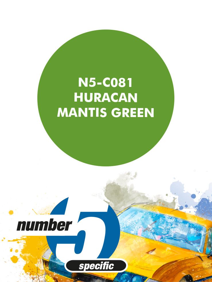 Number 5 N5-C081 Huracan Mantis Green