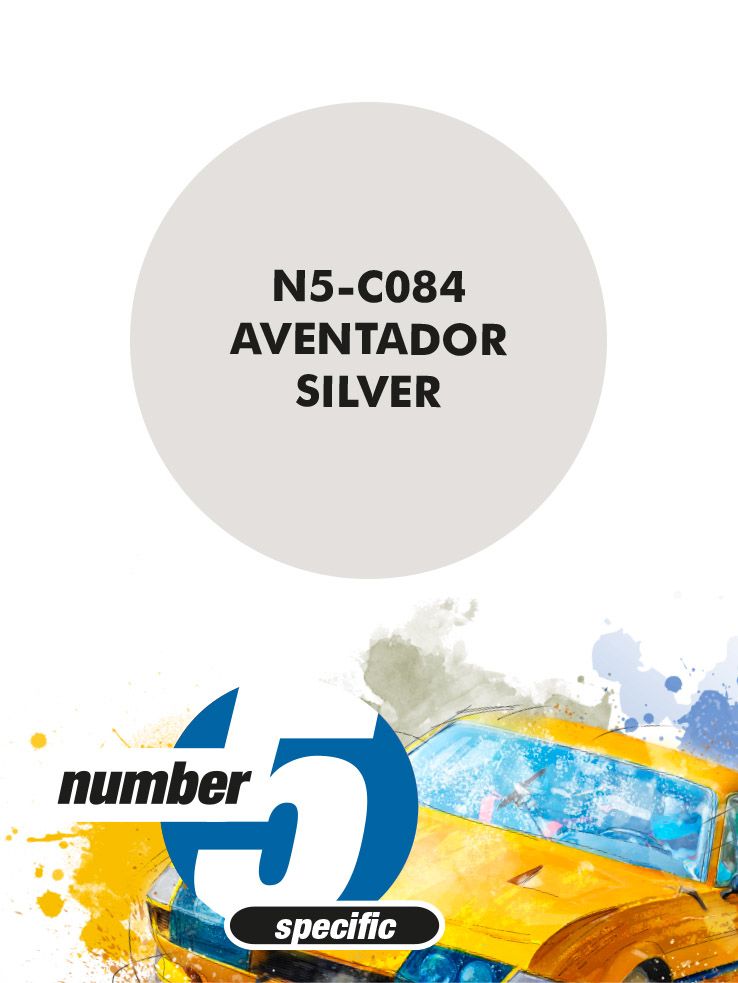Number 5 N5-C084 Aventador Silver