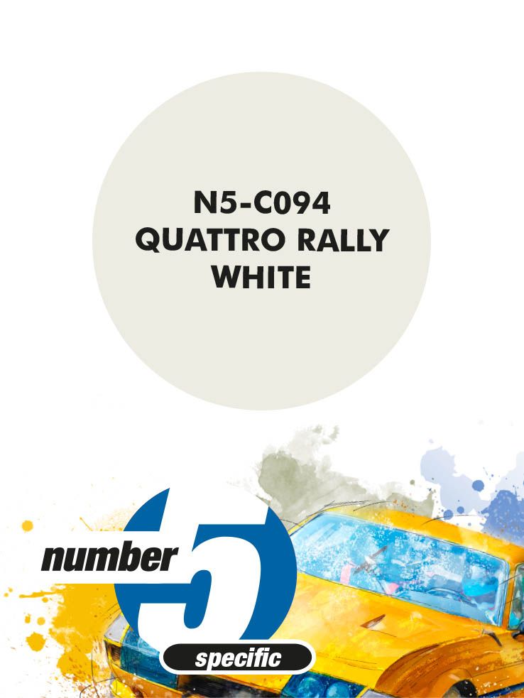 Number 5 N5-C094 Quattro Rally White