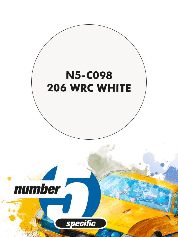 Number 5 N5-C098 206 WRC White