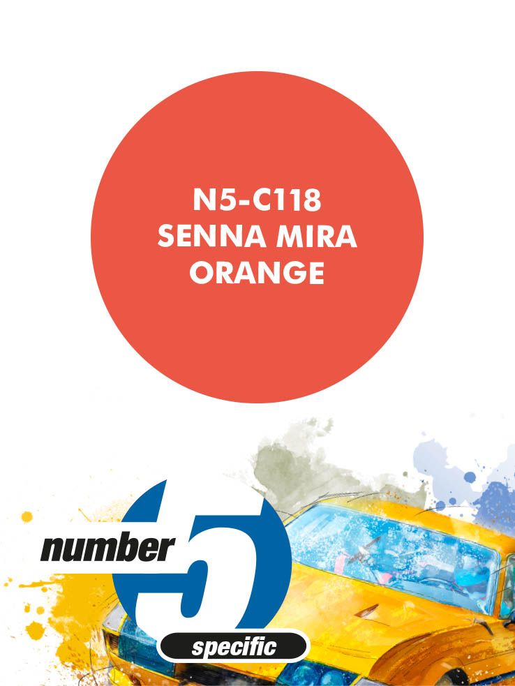 Number 5 N5-C118 Senna Mira Orange