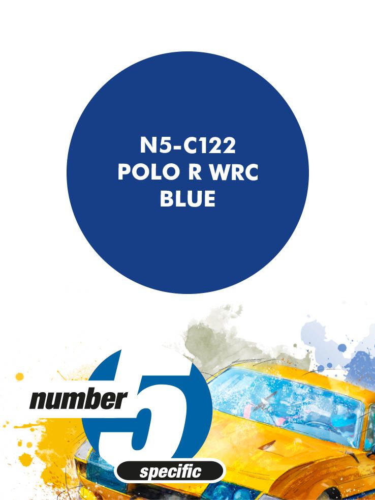 Number 5 N5-C122 Polo R WRC Blue