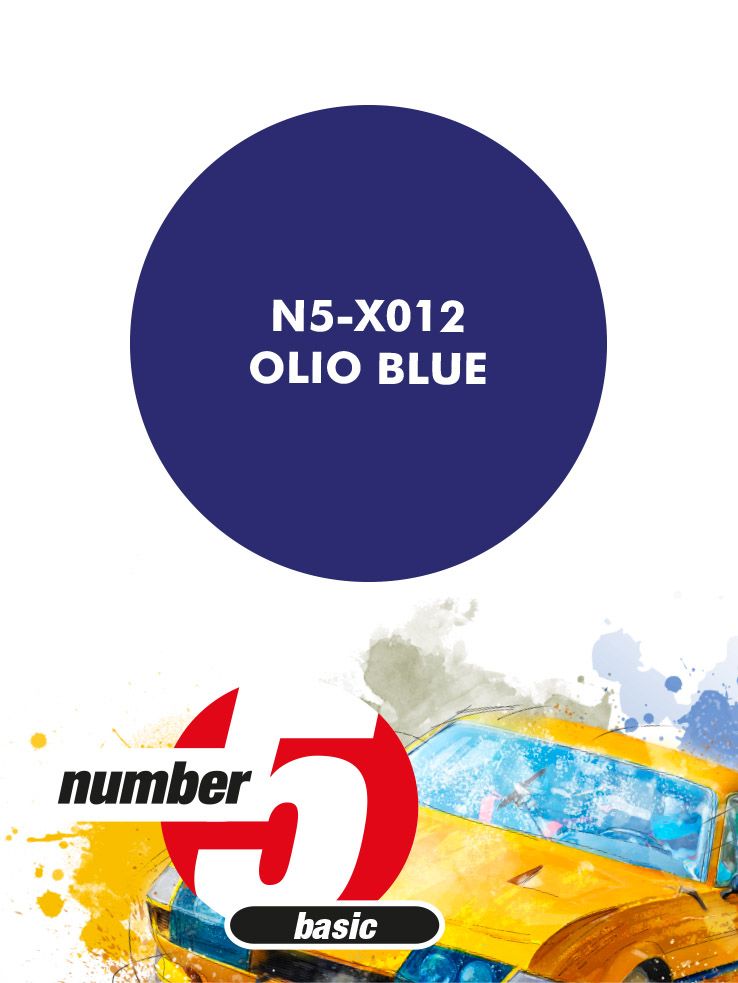 Number 5 N5-X012 Olio blue