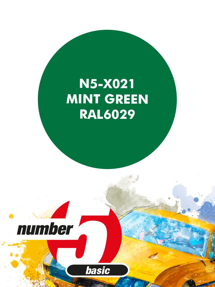 Number 5 N5-X021 Mint Green RAL6029