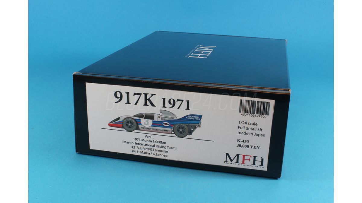 Model Factory Hiro K-450 Porsche 917K 1971 Monza 1000km.