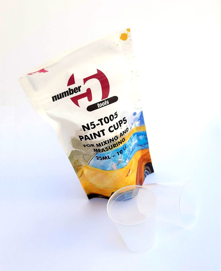 Number 5 N5-T005 Paint cup for mixing and measuring - 25ml
