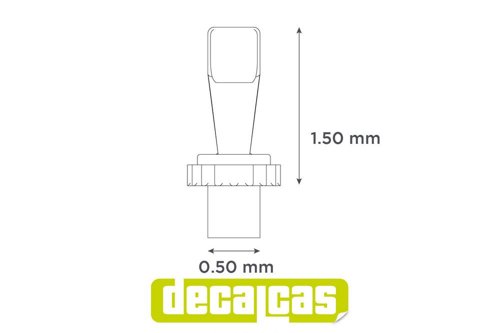 Decalcas PAR056 Flat toggle switches - Type 1