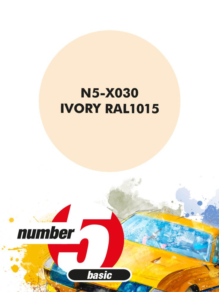 Number 5 N5-X030 Ivory RAL1015