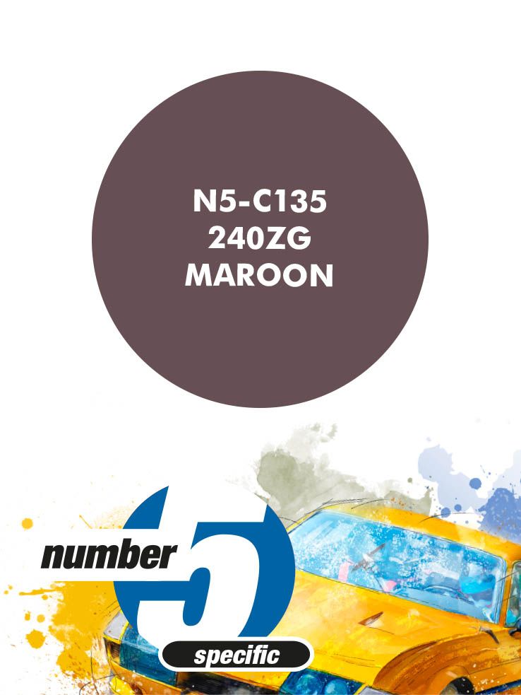 Number 5 N5-C135 240ZG Maroon