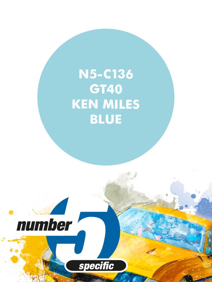 Number 5 N5-C136 GT40 Ken Miles Blue