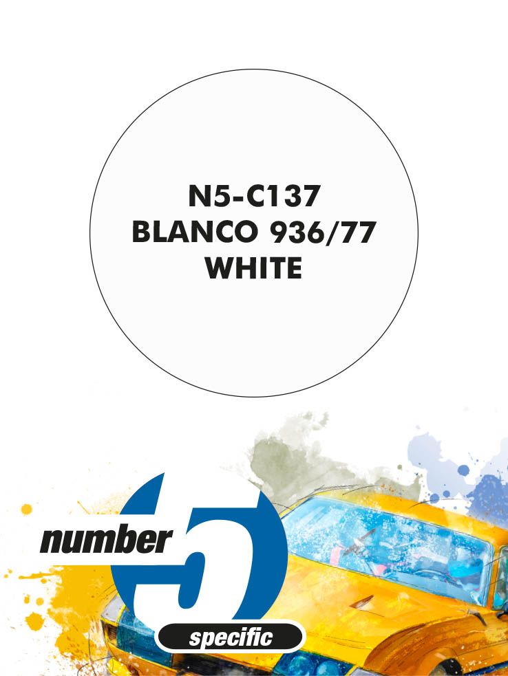 Number 5 N5-C137 936/77 White