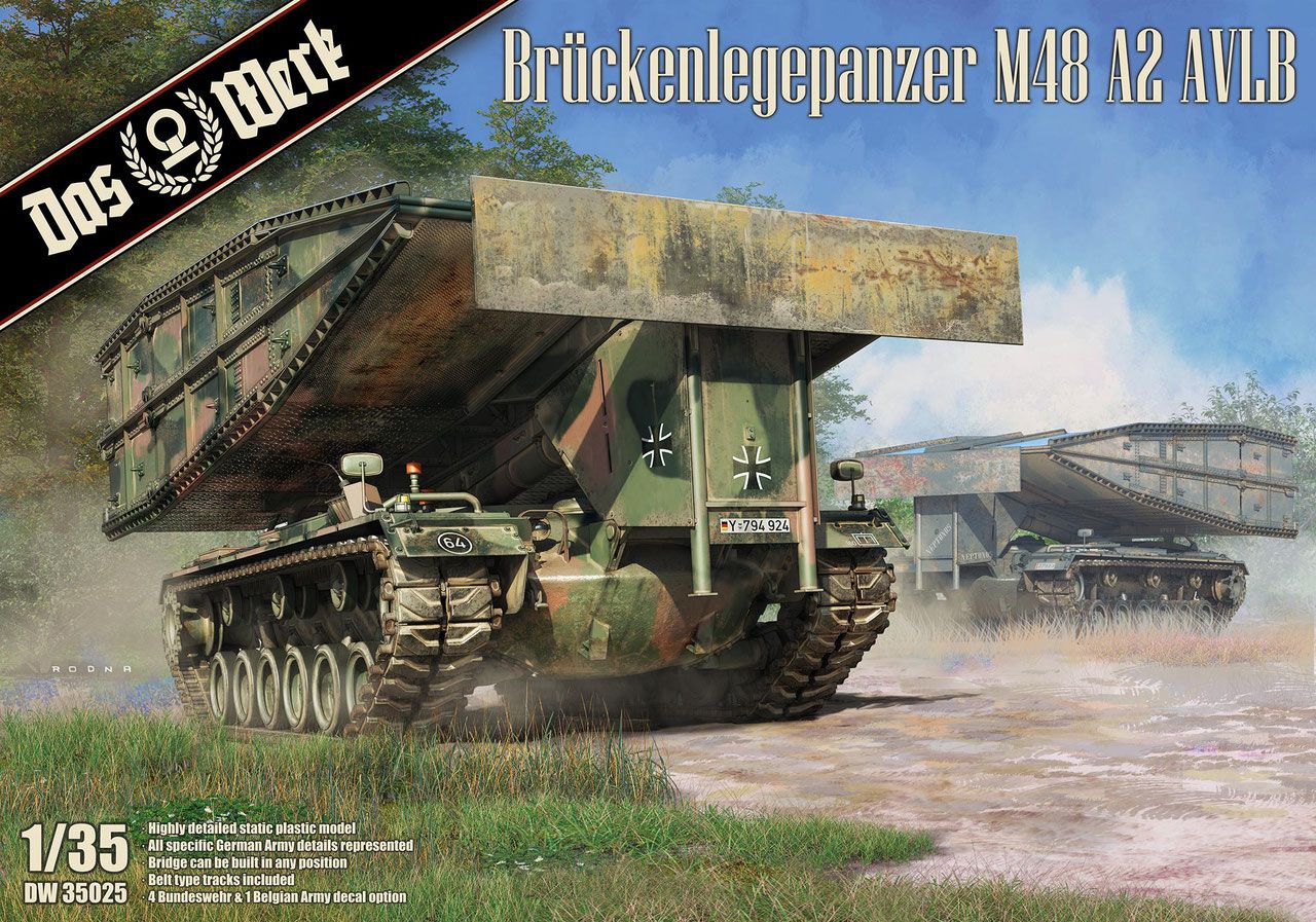 Das Werk DW35025 Brückenlegepanzer M48 A2 AVLB