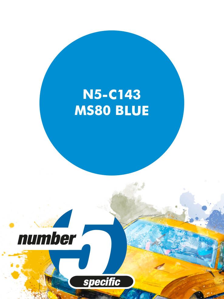 Number 5 N5-C143 MS80 Blue
