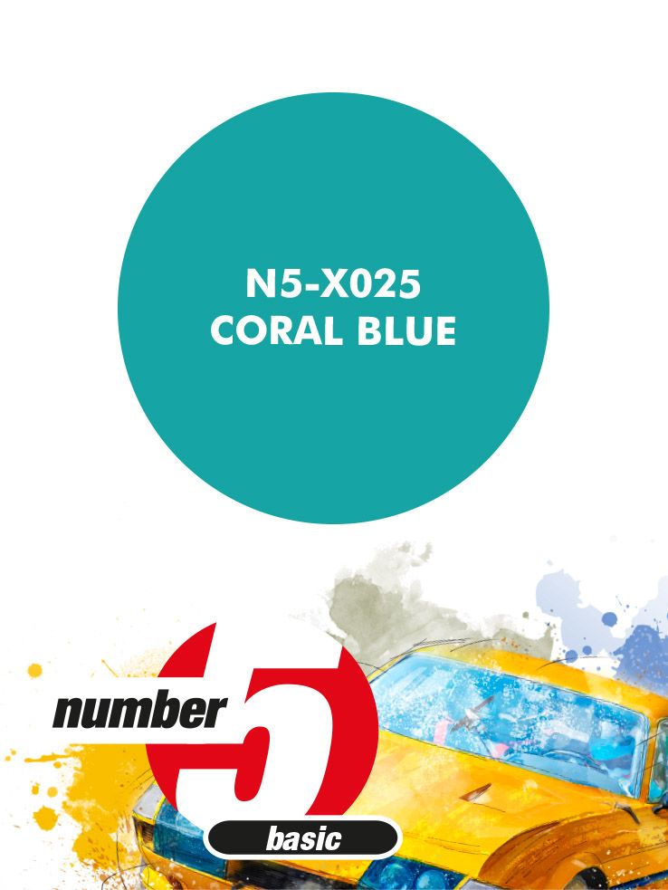 Number 5 N5-X025 Coral Blue