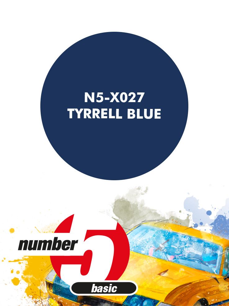 Number 5 N5-X027 Tyrrell Blue