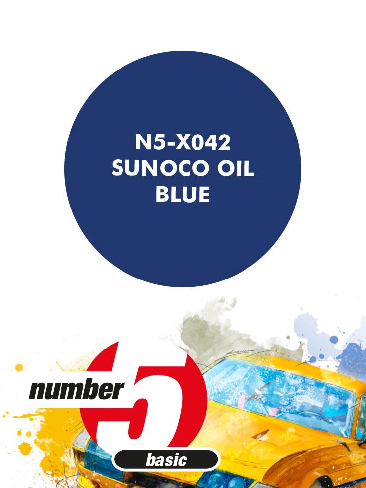 Number 5 N5-X042 Sunoco Oil Blue