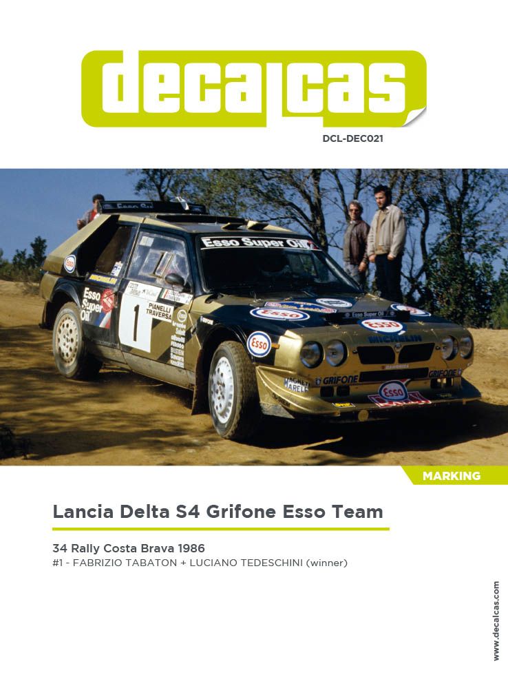 Decalcas DEC021 Lancia Delta S4 - Grifone Esso Team