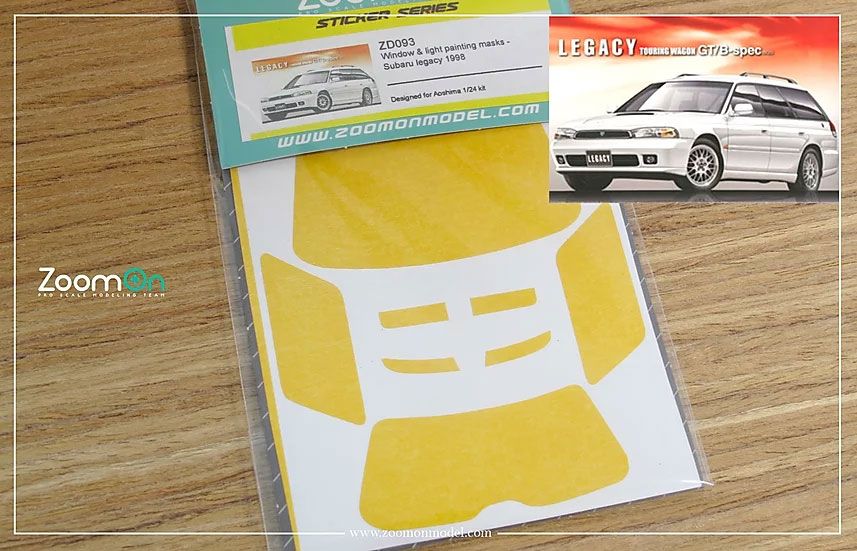 ZoomOn ZD093 Window & light painting masks - Subaru Legacy 1998