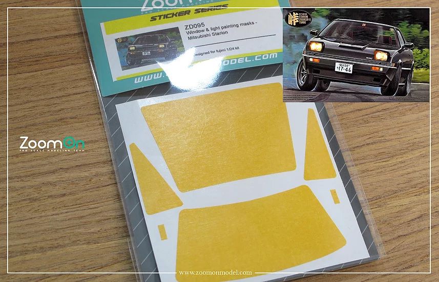 ZoomOn ZD095 Window & light painting masks - Mitsubishi Starion