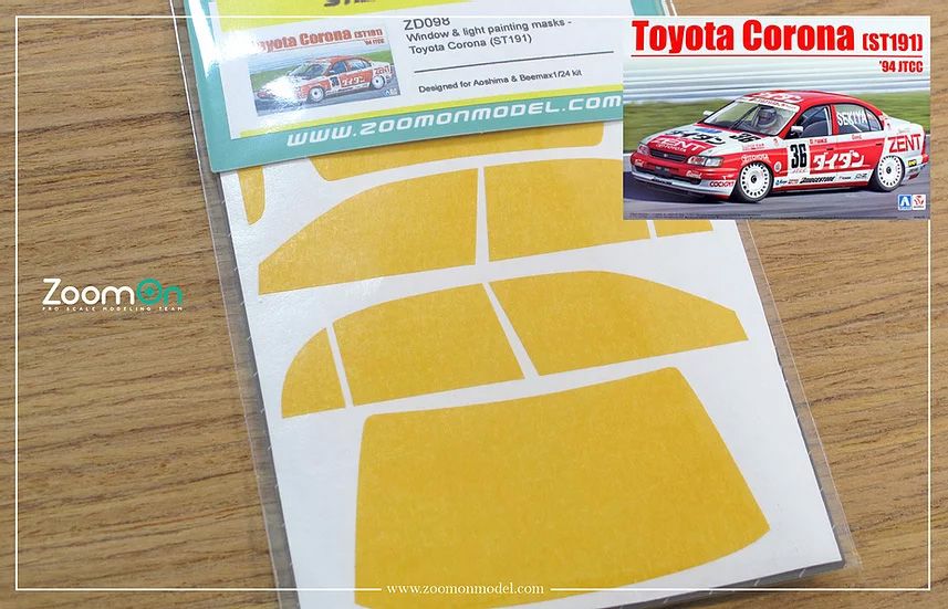 ZoomOn ZD098 Window & light painting masks - Toyota Corona (ST191)