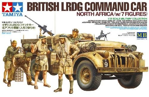 Tamiya 32407 British LRDG Command Car North Africa with 7 Figures