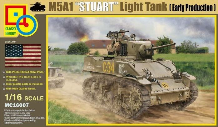 Classy Hobby 16007 M5A1 Stuart Light Tank (Early Production)