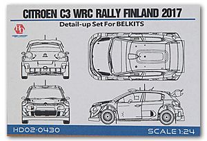 Hobby Design HD02-0430 Citroen C3 Wrc Rally Finland 2017 Detail-up Set For Belkits