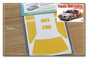 ZoomOn ZD100 Window & light painting masks - Toyota TA64 Celica