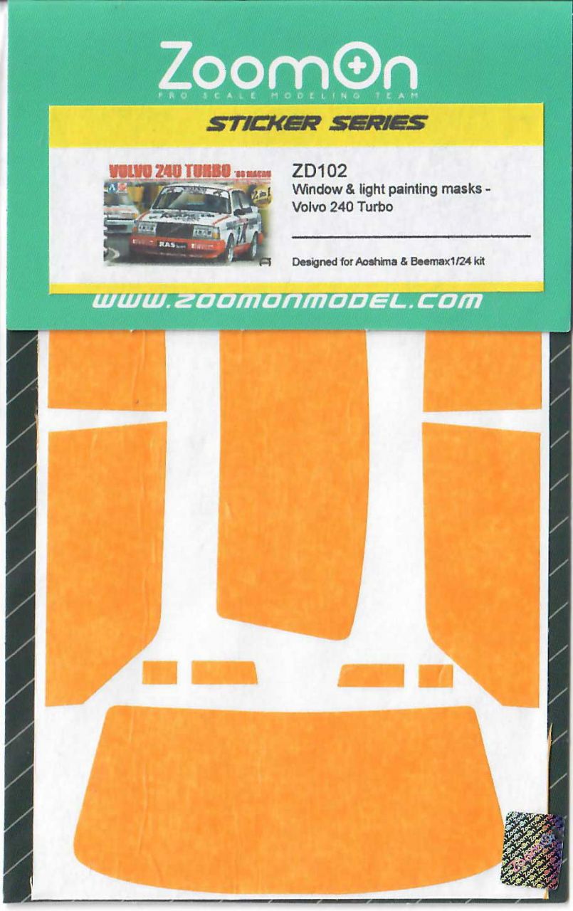 ZoomOn ZD102 Window & light painting masks - Volvo 240 Turbo