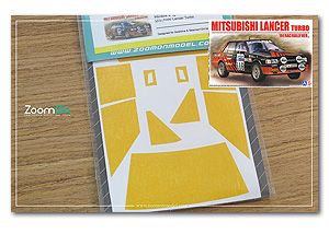 ZoomOn ZD103 Window & light painting masks - Mitsubishi Lancer Turbo