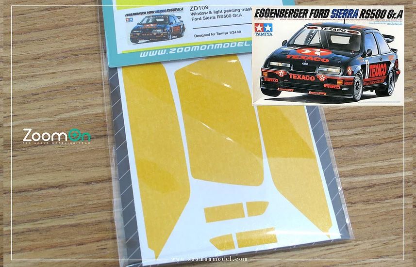 ZoomOn ZD109 Window & light painting masks - Ford Sierra RS500 Gr.A