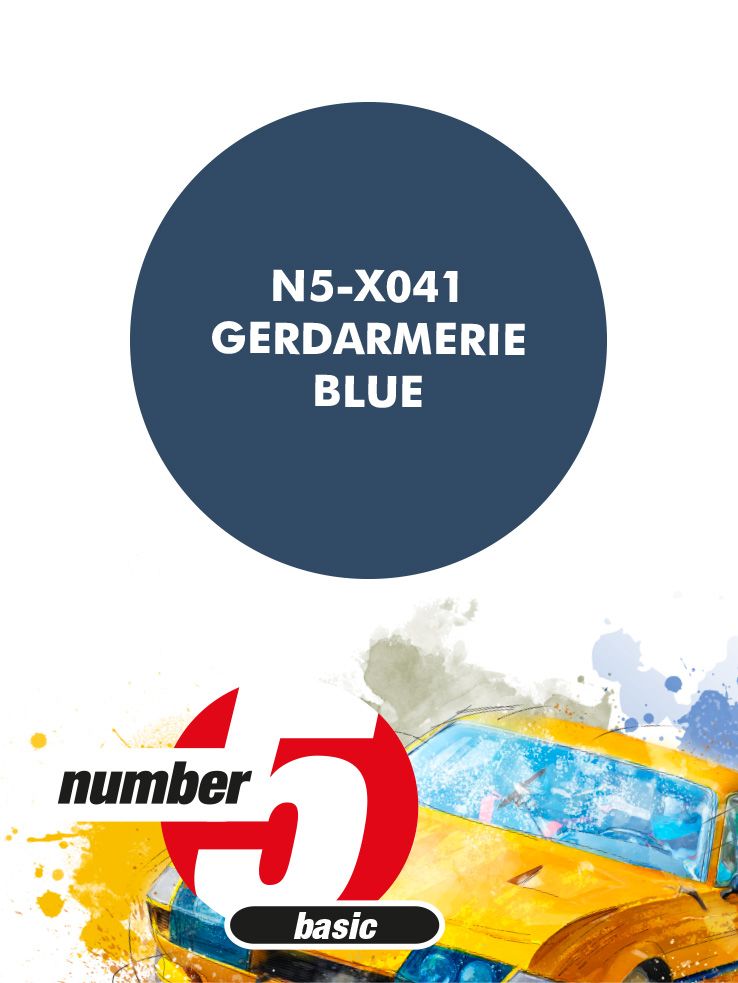 Number 5 N5-X041 Gerdarmerie Blue