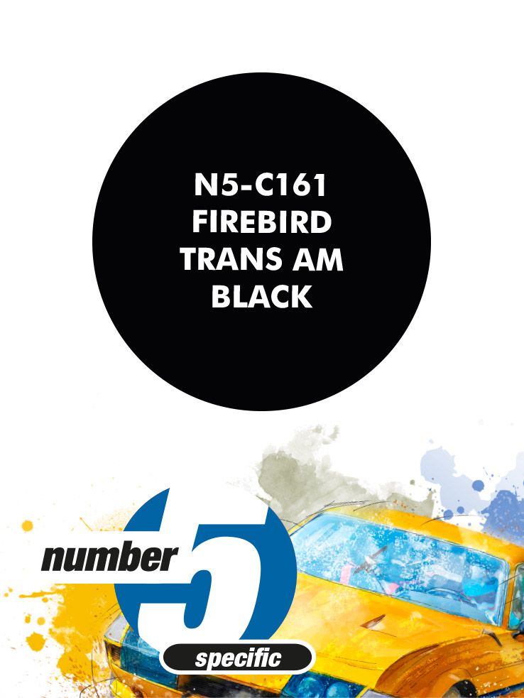 Number 5 N5-C161 Firebird Trans Am Black