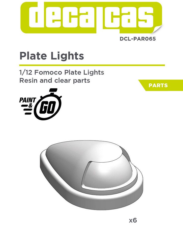 Decalcas PAR065 Fomoco plate lights 1/12