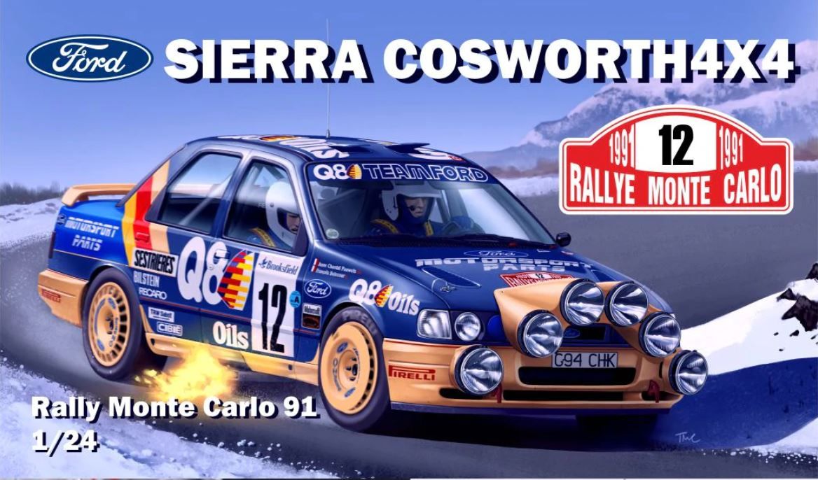 D Modelkits 001 Ford Sierra Cosworth 4x4 Rallye Monte Carlo 1991