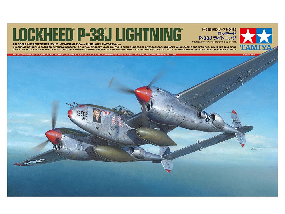 Tamiya 61123 P-38 J Lightning