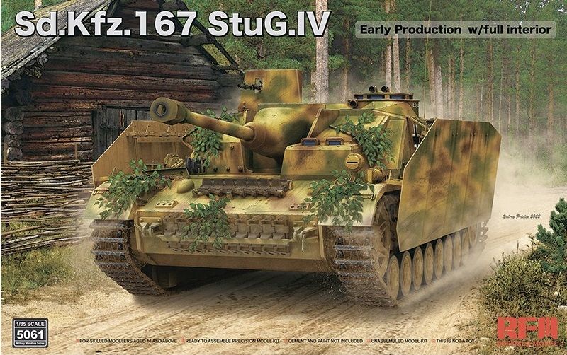 Rye Field Model 5061 SDKFZ.167 STUG IV EARLY PRODUCTION WITH FULL INTERIOR