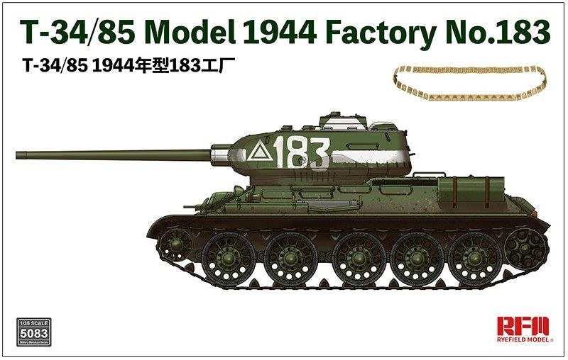 Rye Field Model 5083 T-34/85 Model 1944 Factory No.183