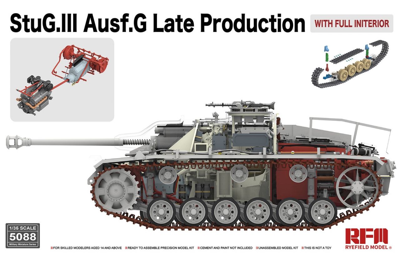 Rye Field Model 5088 StuG.III Ausf.G Late Production (FULL INTERIOR)