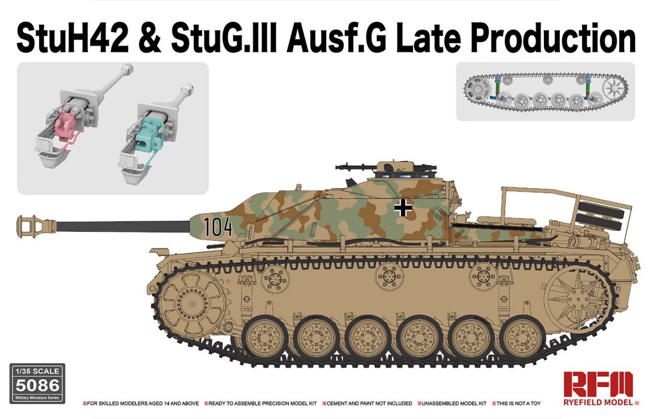 Rye Field Model 5086 StuH42 & StuG.III Ausf.G Late Production