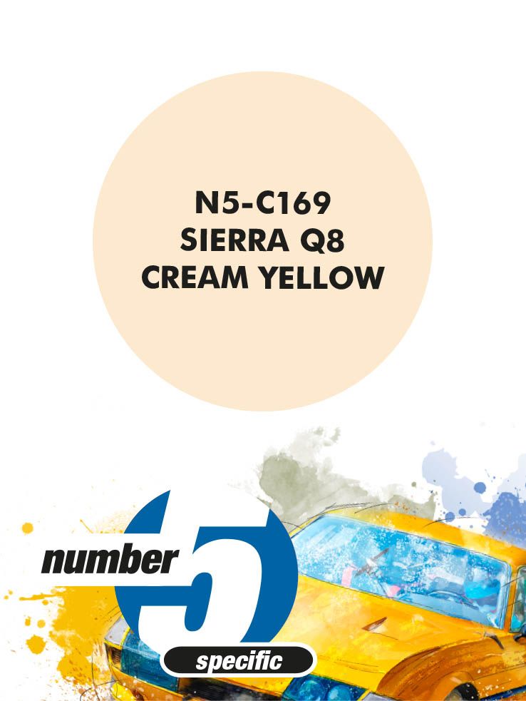 Number 5 N5-C169 Sierra Q8 Cream Yellow