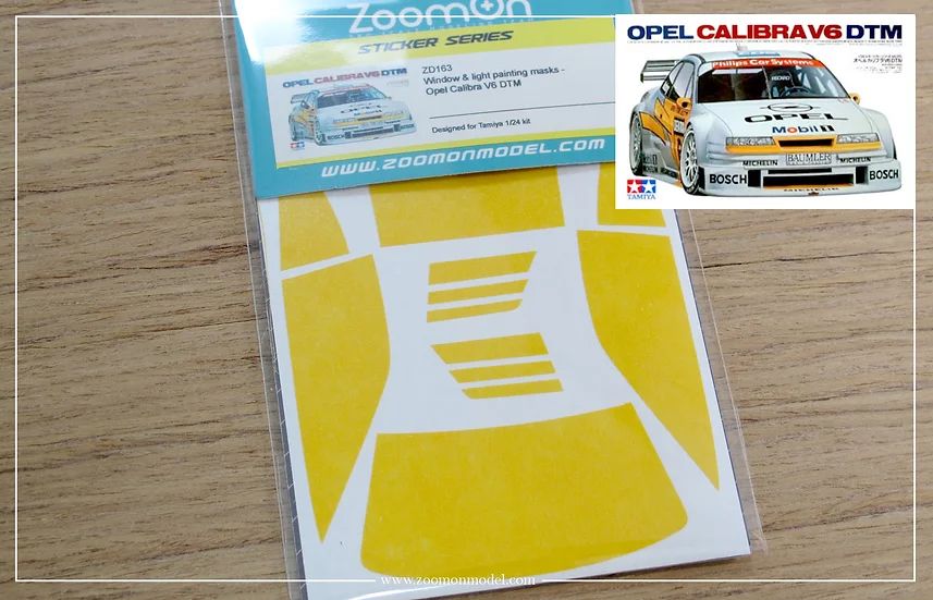 ZoomOn ZD163 Window & light painting masks - Opel Calibra V6 DTM