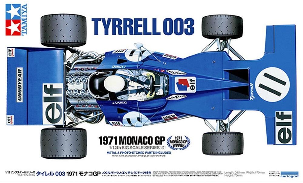 Tamiya 12054 Tyrell 003 1971 Monaco