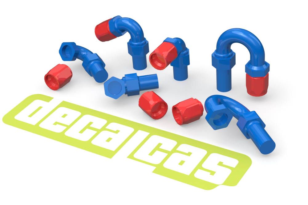 Decalcas PAR078 Hose joints for 1/12,1/20,1/24 scale models: 2.0mm Hose joints - Set 2 (12+10+6+36 units/each)