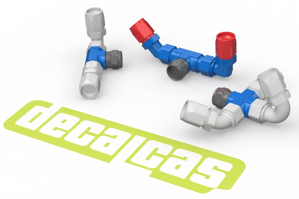 Decalcas PAR079 Hose joints for 1/12,1/20,1/24 scale models: 2.0mm Hose joints - Set 3 (12+12+24+36+12+12+12 units/each)