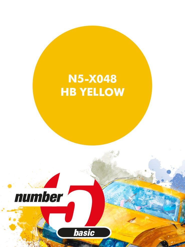 Number 5 N5-X048 HB Yellow
