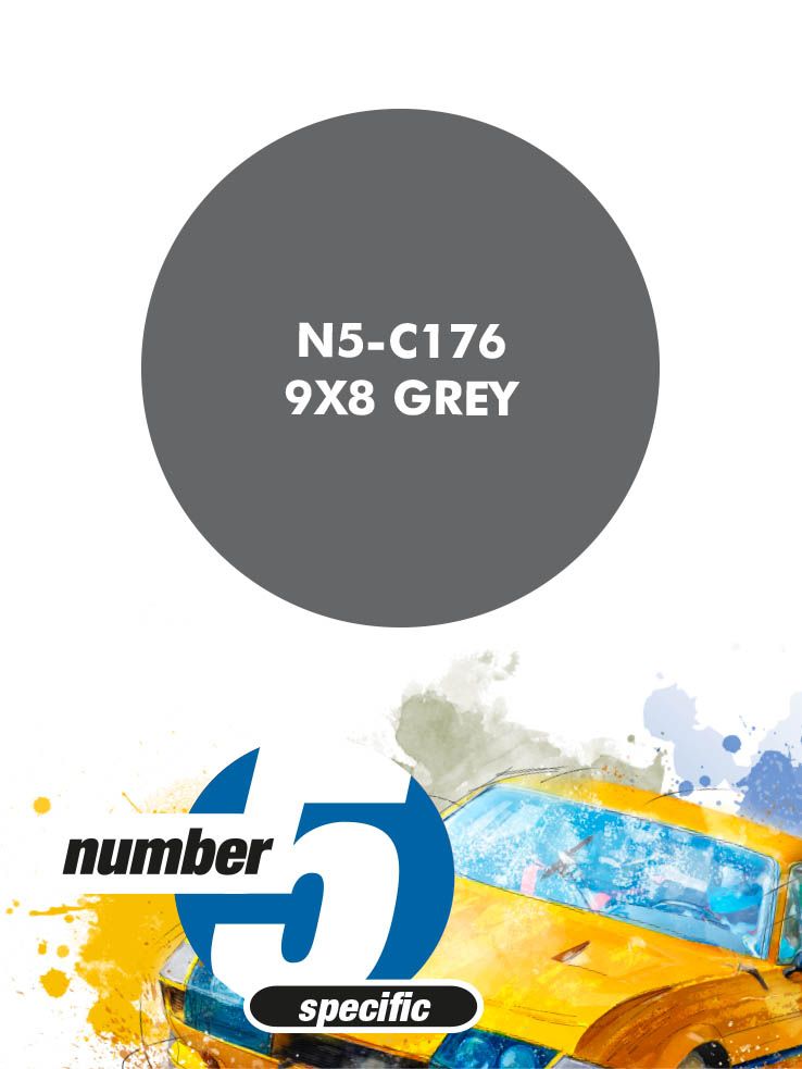 Number 5 N5-C176 9X8 Grey