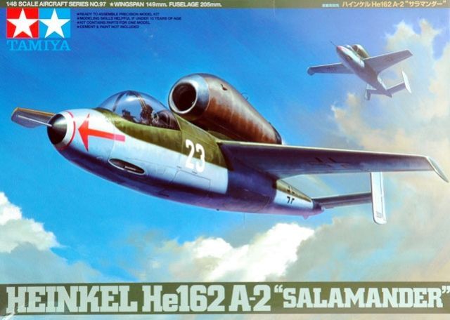 Tamiya 61097 German Heinkel He162 A2 - Salamander